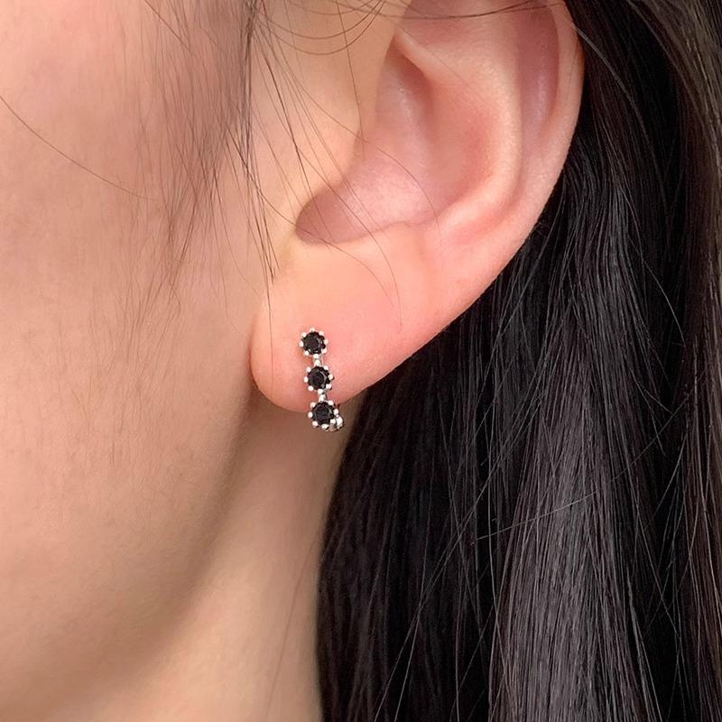 Colour Zirconia Small Flower Earrings Small Fragrant Wind Exquisite Ear Buckle Niche High-end Fashion Tide Jewelry