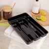 Cutlery Organizer Tray Kitchen Drawer Storage for Knives Forks Spoons with Compartment Divider Utensil Holder for Efficient