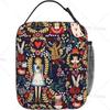 Nutcracker Ballet Dance Printed Insulated Soft Lunch Bag with Side Pocket Lunch Box Thermal Meal Tote for Women Work Picnic