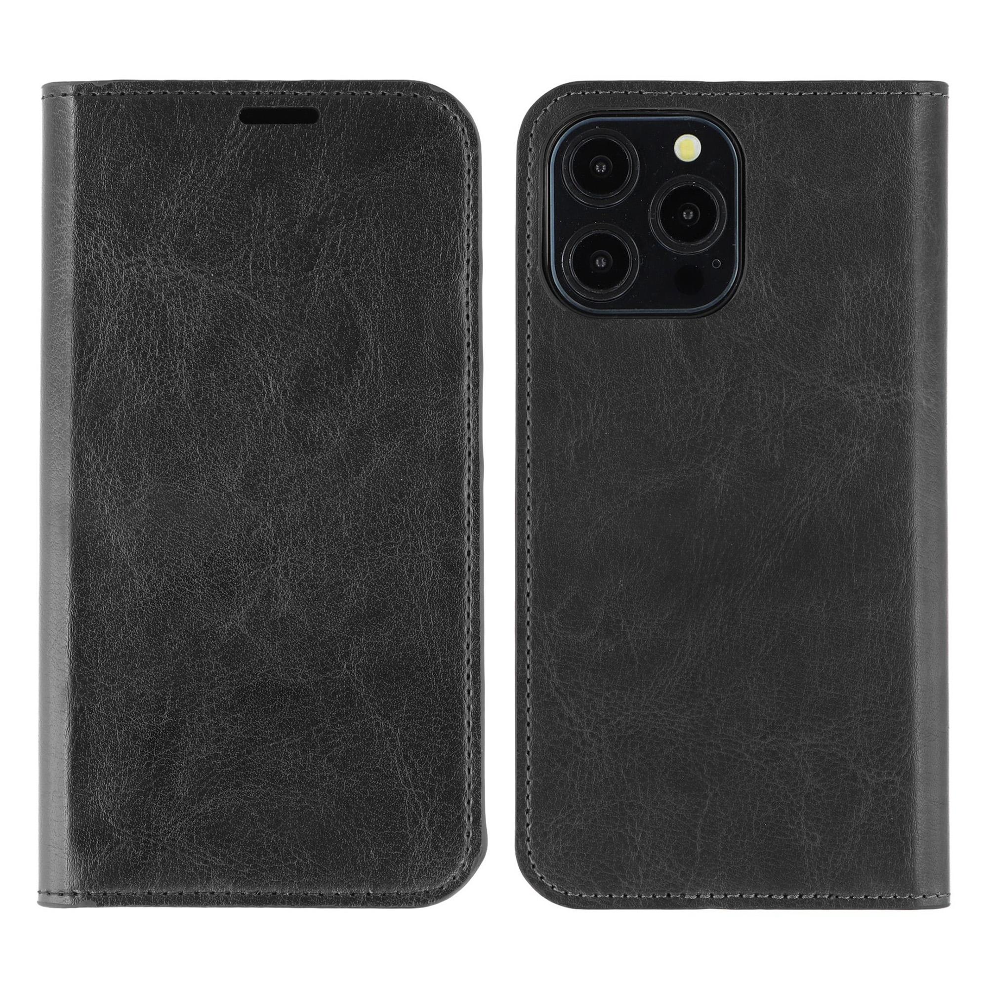 

For iPhone 15 Pro Max Stand Cases Genuine Split Leather Wallet Phone Cover Magnetic Closure