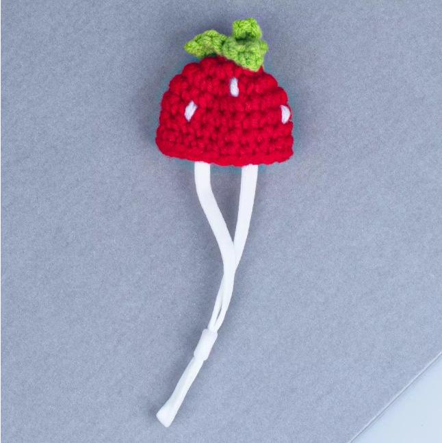 

Милая вязаная шапка из шерсти в виде золотого медвежонка для мини-питомцев One Size