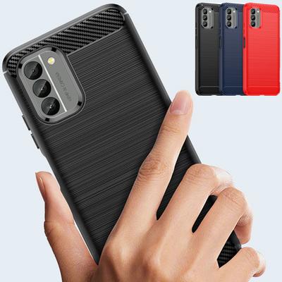 Carbon Fiber Texture TPU Case for Nokia G310 G22 G42 G60 G400 G11 G22 G50 G10 G20 Shockproof Protective Textured Business Full Protection Cover