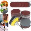 120/240pcs Sandpaper Sanding Disc Set 50mm+Loop Sanding Pad with 3mm Shank for Polishing Cleaning Tool 80-3000 Grits