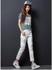 2024 Summer Women's Slimming Ripped Jeans - Trendy Nine-point Casual Pants