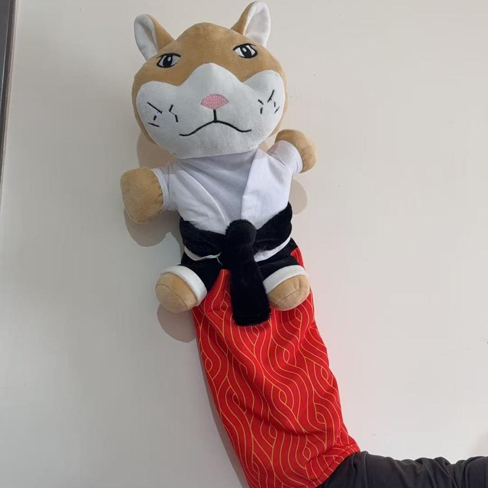 

Cartoon Cat Karate Kitty Puppet Protective Forearm Sleeve Cat Boxing Puppet Safe Play хаки