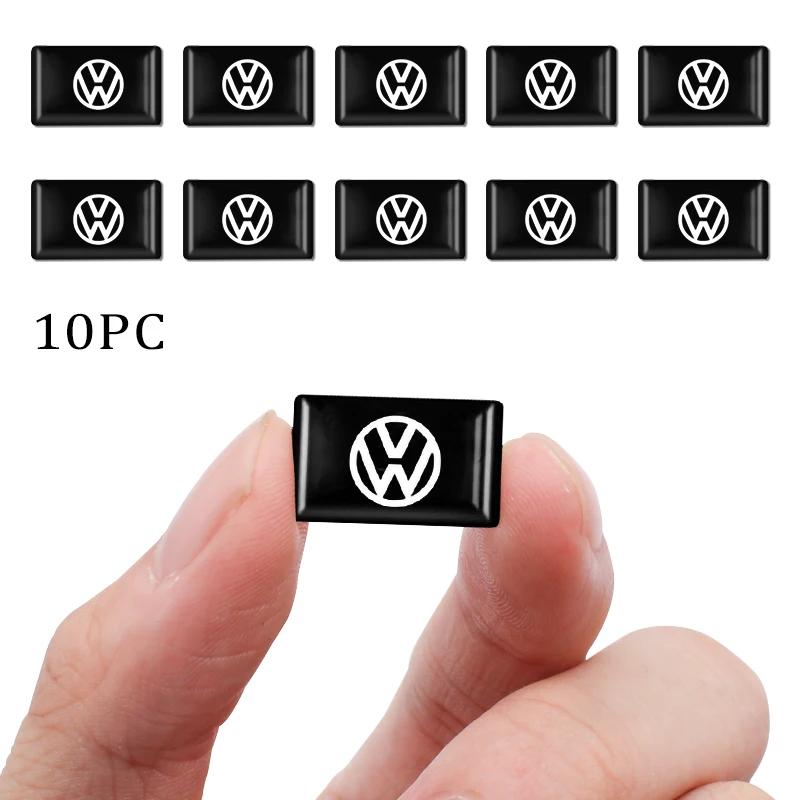 

VW GTI GOLF 2026 Hot For VW VOLKSWAGEN 10pcs/set 3D Styling Car Epoxy Emblem Stickers Decor Accessorie For Volkswagen Passat b6