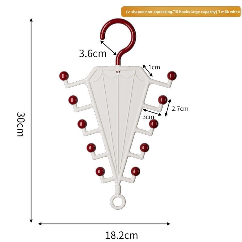 Multihook Plastic Clothes Hanger For Bedroom Closet Storage Organizer With High Load Capacity