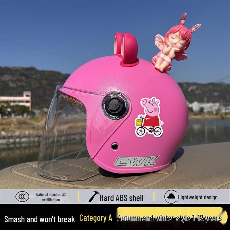 National Standard 3C Certified Children's Warm Helmet for Ages 1-12 - Autumn/Winter, Electric Scooter Use