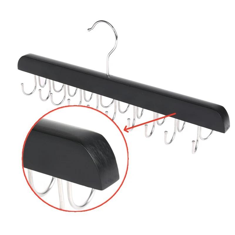 Wooden Belt Rack Scarf Organizer Women Storage Hangers for Clothes Case Home Wardrobe Accessories Supplly Men Tie Belt Hangers