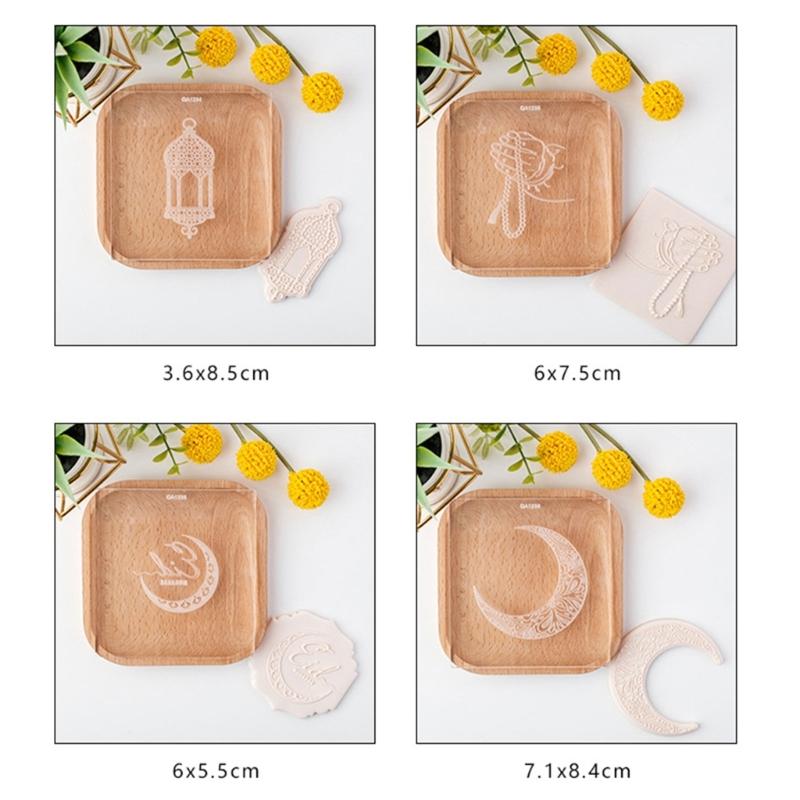 Plastic Biscuit Molds Cookie Stamp Tower Moon Pattern Cookie Cutter DIY Fondants Cake Molds Kitchen Pastries Bakewares