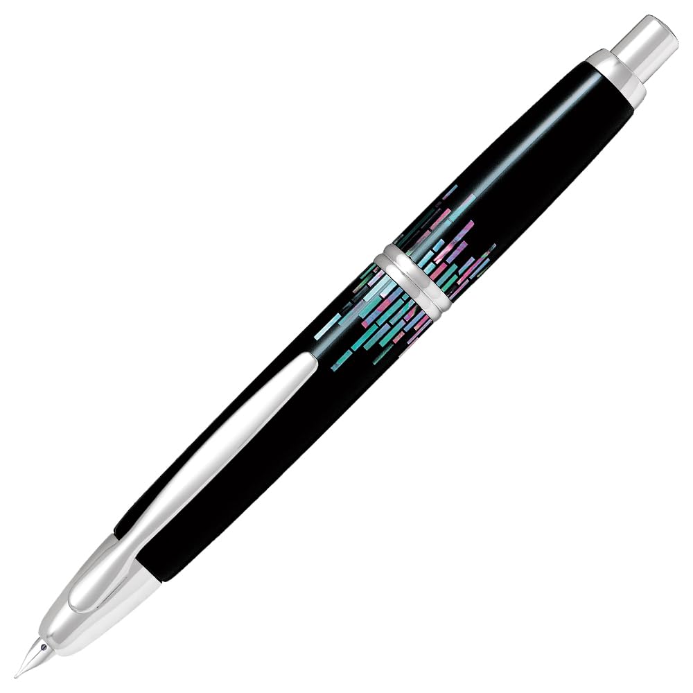 Pilot Fountain Pen Mannenhitsu Capless Raden Stripe F Stripe FCN5MPRSF Mother-of-pearl