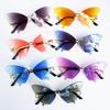 Luxury Butterfly Sunglasses Women Brand Y2K Vintage Rimless Oversized Sun Glasses Ladies Eyewear Party