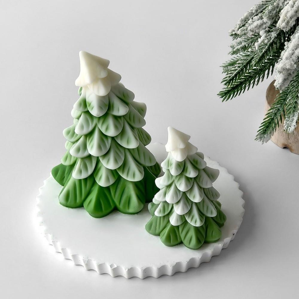Christmas Tree Shape Plaster Resin Mold Silicone Crafts Making Molds Candle Mold  Desktop Ornament