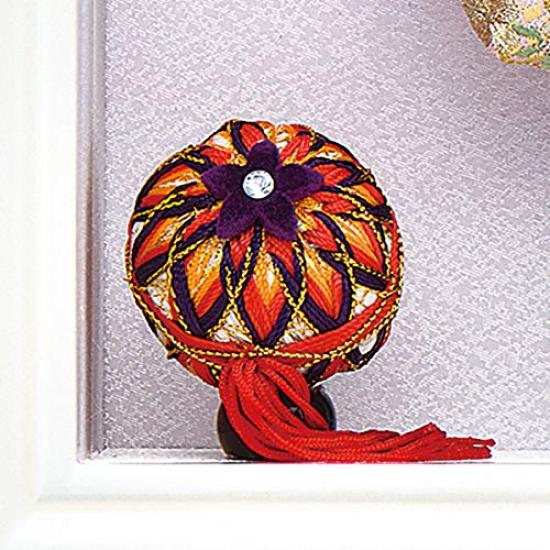 Osaka Choseido Framed Hagoita Battledore with Name and Wooden Tag New Kosai White Purple (Sent Separately) Year's Decoration,