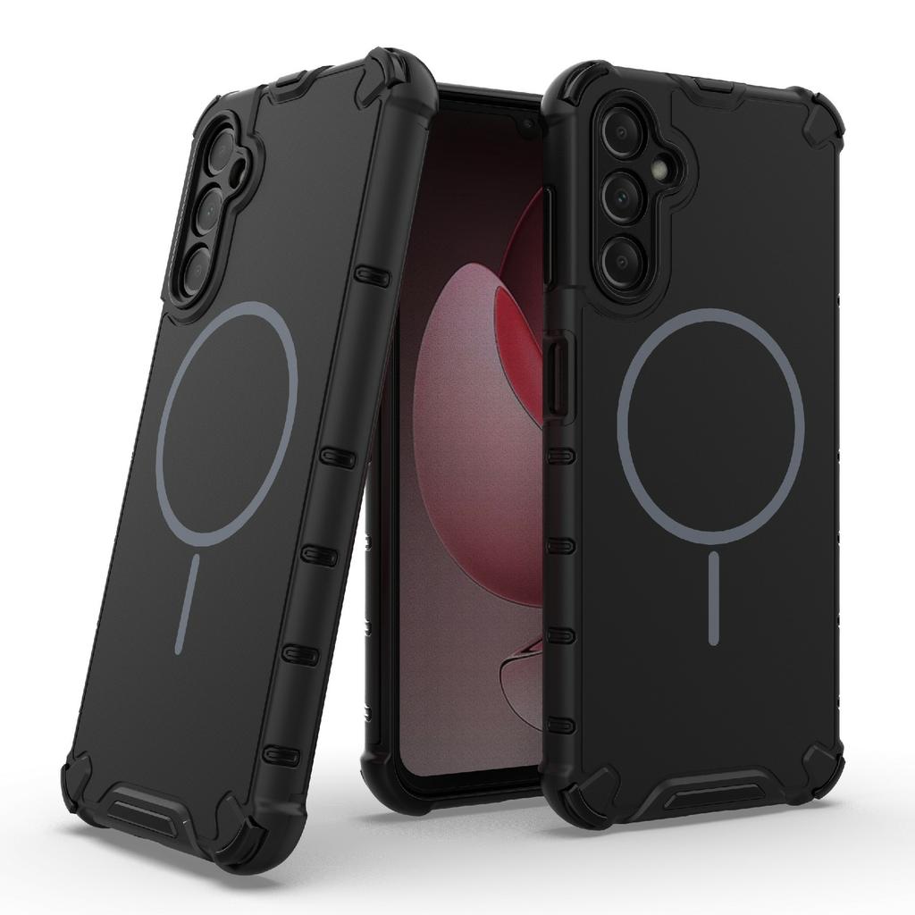 For Samsung Galaxy A14 5G/4G Magnetic Case Heat Dissipation Shockproof TPU+PC Phone Back Cover