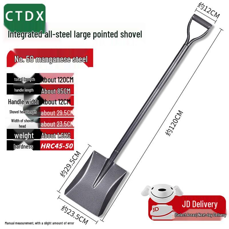 Heavy-Duty Manganese Steel Multi-Purpose Shovel