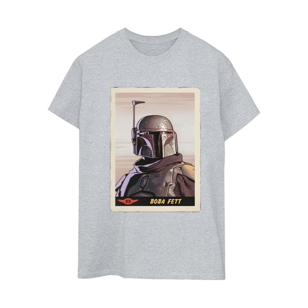 STAR WARS Womens/Ladies The Mandalorian Boba Fett Cotton Boyfriend T-Shirt