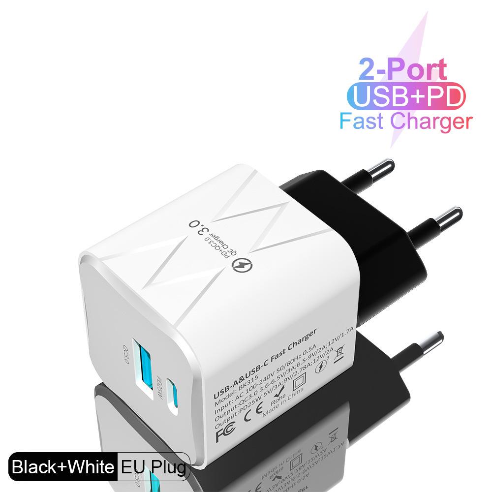 65W PD Charger with QC3.0 for Fast Charging Phone & Tablet - EU Standard