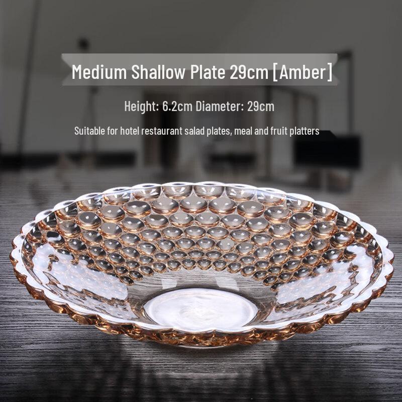 Хрустальная стеклянная сервировочная тарелка