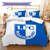 1. FC Magdeburg Pattern Bedding,Quilt Set Quilt Cover Pillowcase Home Birthday Gift (1 * duvet cover + 2 * pillowcase, without core)