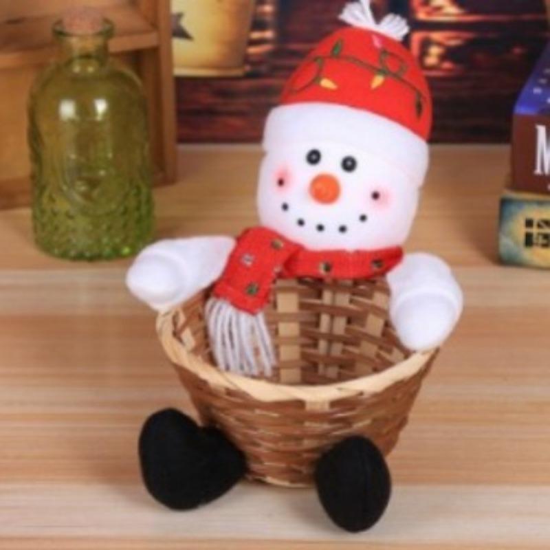 Weihnachtsdekoration Süßigkeiten Aufbewahrungskorb Schreibtischschmuck Süßigkeiten Snack Behälter