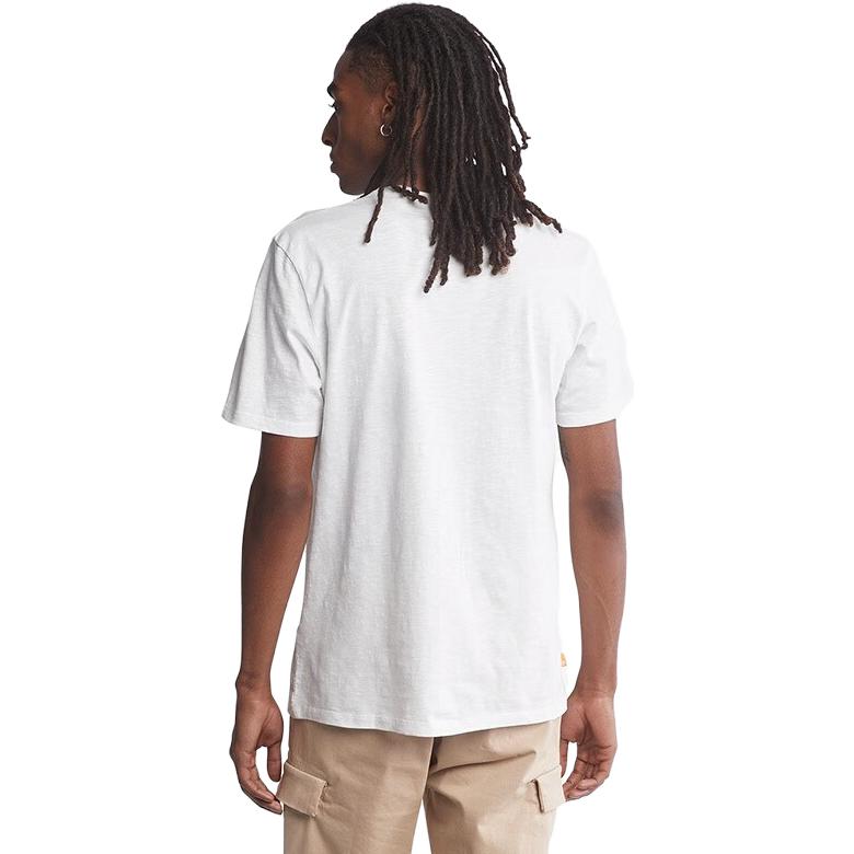 Timberland Letter Logo Casual Short Sleeve Round Neck T-Shirt Men Tops White A623N-100