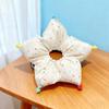 Polka Dot Star Sponge Scrunchie Hair Tie for Women