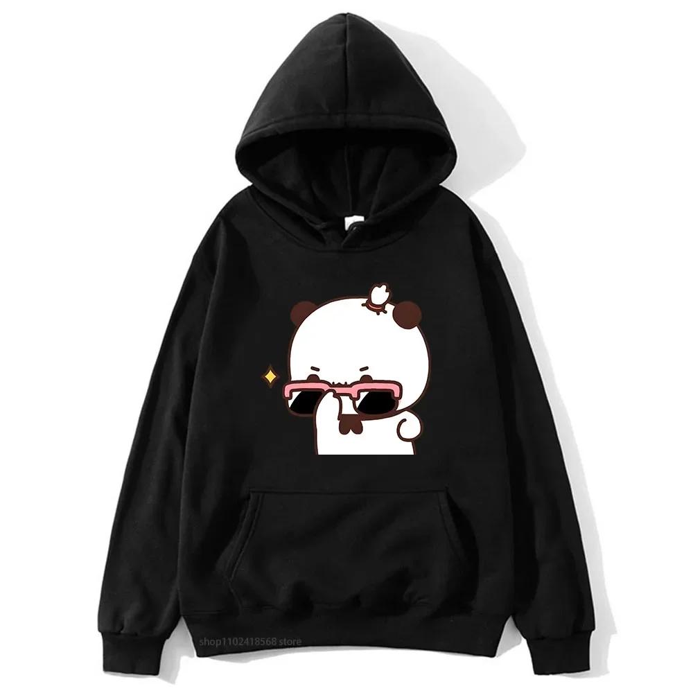 BuBu beobachtet DuDu Gewichtheben ist ein Turner Hoodie Pandabär Sweatshirt Paar Kleidung Männer Kawaii Frauen Tops