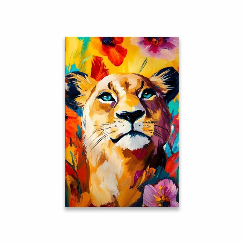 Lebhafter Pavian-Druck Gepard Safari Tier Bunte Drucke Poster Botanisch Nashorn Flamingo Leinwandmalerei Heim Schlafzimmer Dekor