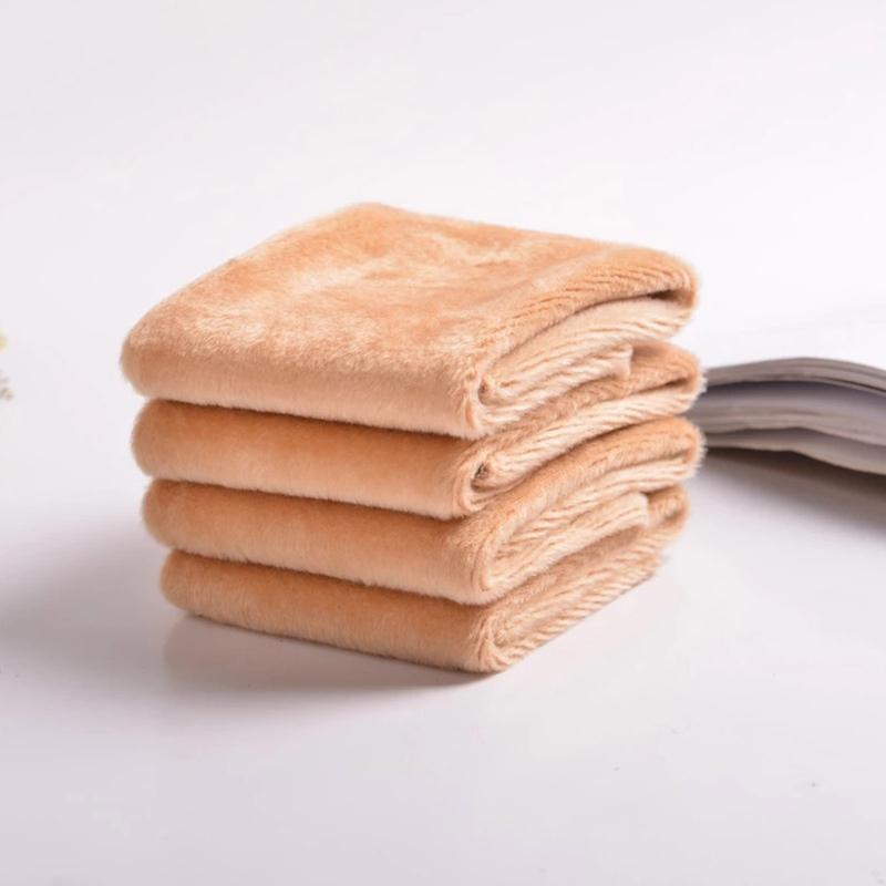 Winter Warmer Women Thicken Thermal Wool Cashmere Snow Socks Seamless Soft Solid Velvet Boots Floor Sleeping Sock Unisex