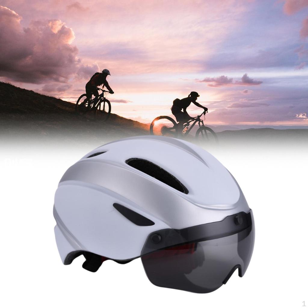 Bicycle Helmet Bike Adjustable Fitting Cycling Protect Gear for Men Women Travel Rock