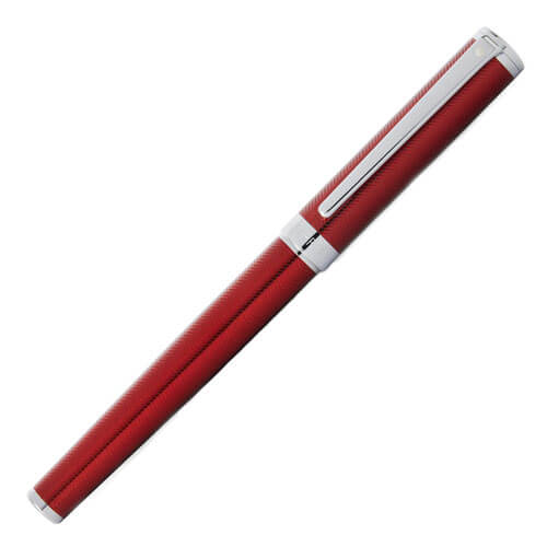 Sheaffer Intensity Engraved Red Lacquer Pen w/ Chrome Trim (Rollrbll)