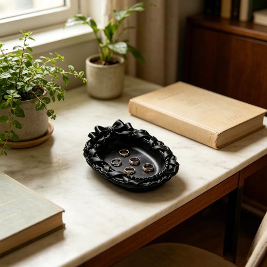 3D Printed Jewelry Tray Exquisite Jewelry Storage Tray Decorative Jewelry Dish Trinket Jewelry Holder