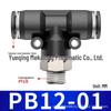 Three-Way Pneumatic Quick Connector Set for Air Hoses - Black, White, Blue Fittings