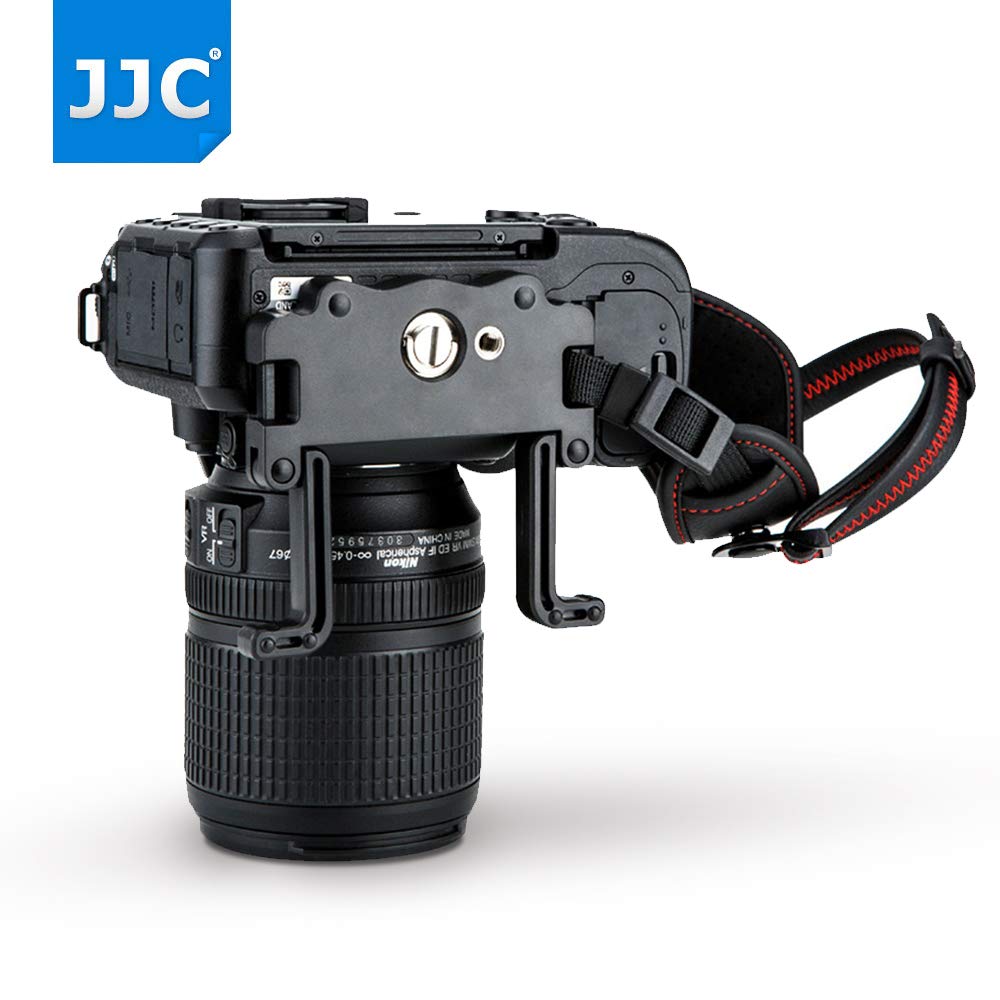 JJC SLR Camera Strap with for Canon Nikon Z50 COOLPIX Sony A7C A7M3 U-Shaped Base, Red, 6DM2, 5DM4, 80D, 9000D, Z5II, II, Z6III, Z6, Z7, P1100, R,