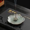 Ceramic Lotus Incense Burner Stick Holder Zen Home Decor Vintage Sandalwood Meditation Living Room Ornament Gift