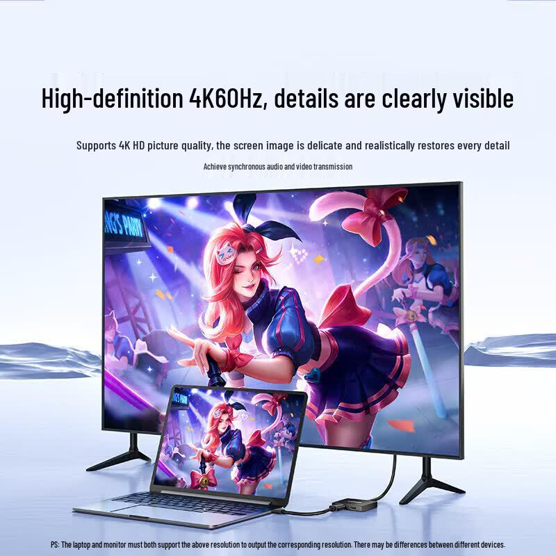 SAMZHE HDMI Splitter 1 In 2 Out 4K@60Hz