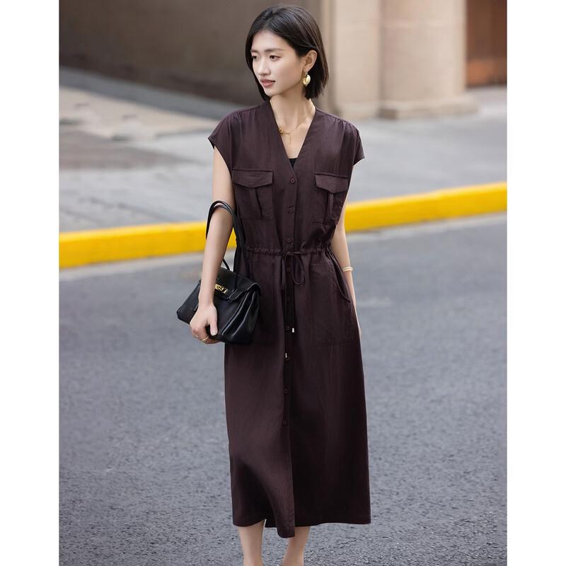 Elegant V-Neck Cap Sleeve Summer Dress