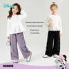 Disney Girls' Winter Fleece-Lined Wide-Leg Mickey Trousers