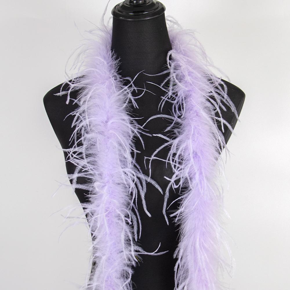 Fai da te 2 Metri Singolo Strato Piume di Struzzo Boa Naturale Piume Trim Gonna Sciarpa Stola Matrimonio Festa Costume Decorazione Artigianato Piume