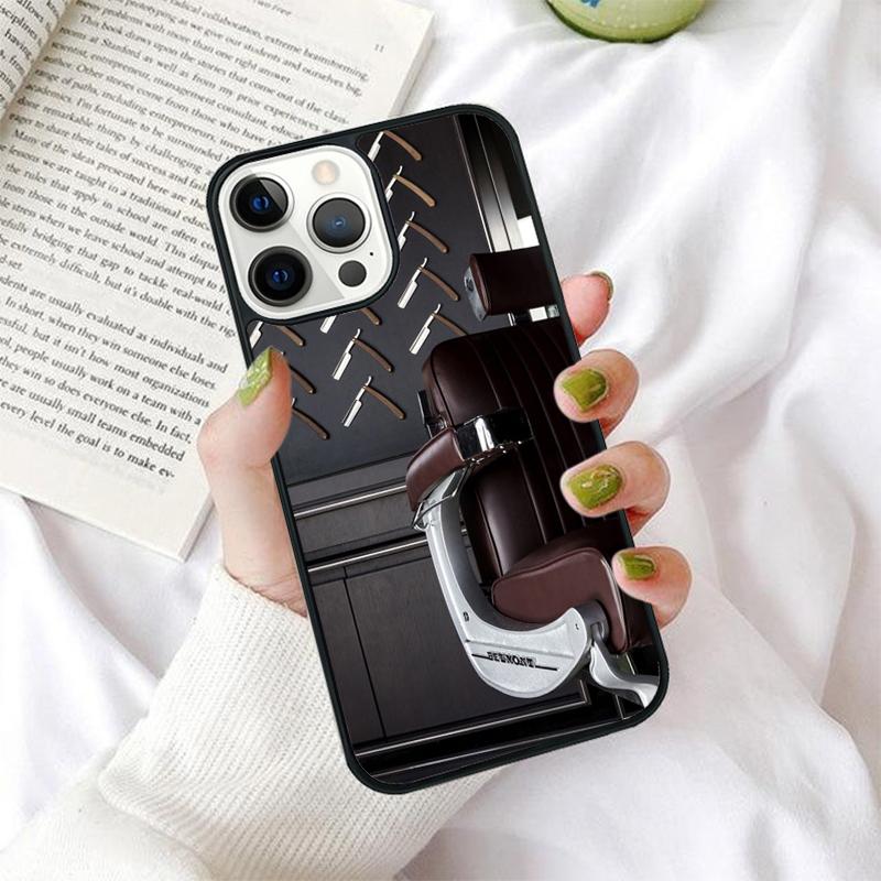Barber Scissors Hairstylist Salon Phone Case for iPhone 17 Air 16 PRO MAX 15 14 PLUS 12 11 13 Cover Fundas Shell coque