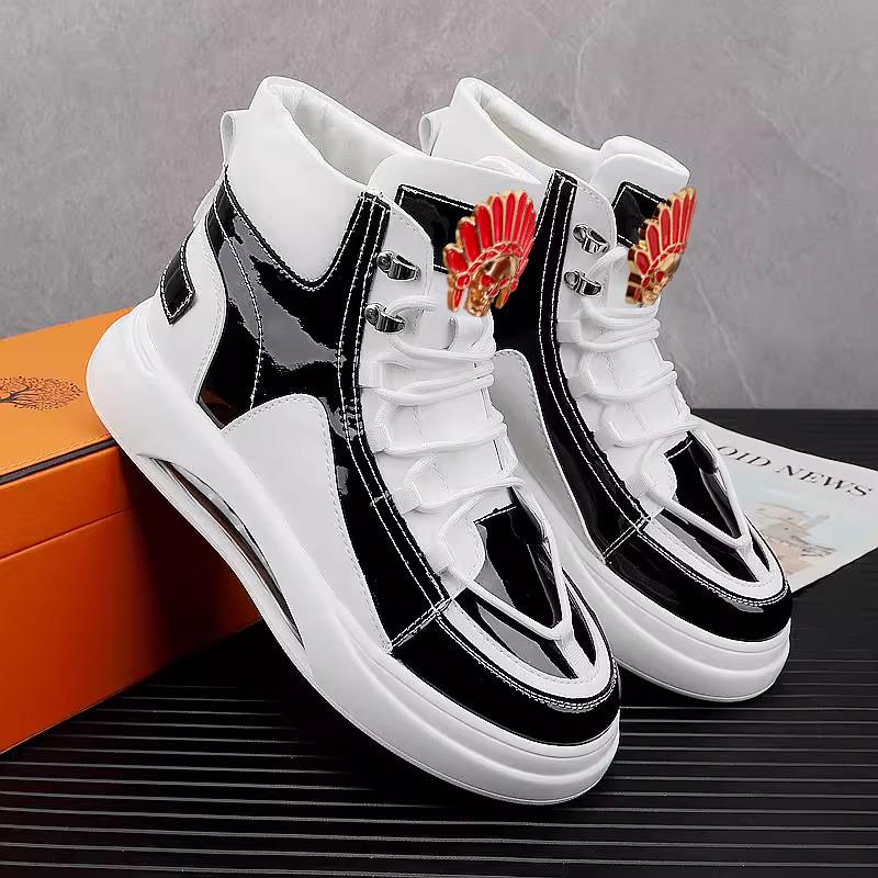 

Fashion CuddlyIIPanda Men Fashion Casual Air Cushion Shoes Spring Summer Autumn High Top Luxury Designer Youth Trending Leisure Sneakers 38