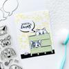 Transparent Silicone Dog Stamps for DIY Journaling - March 2025 Series (Model 7402)
