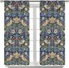 Vintage Floral Curtain  Blue William Morris Original Design Strawberry Thief for Bedroom  Living Room   Kitchen Privacy Curtain  2 P