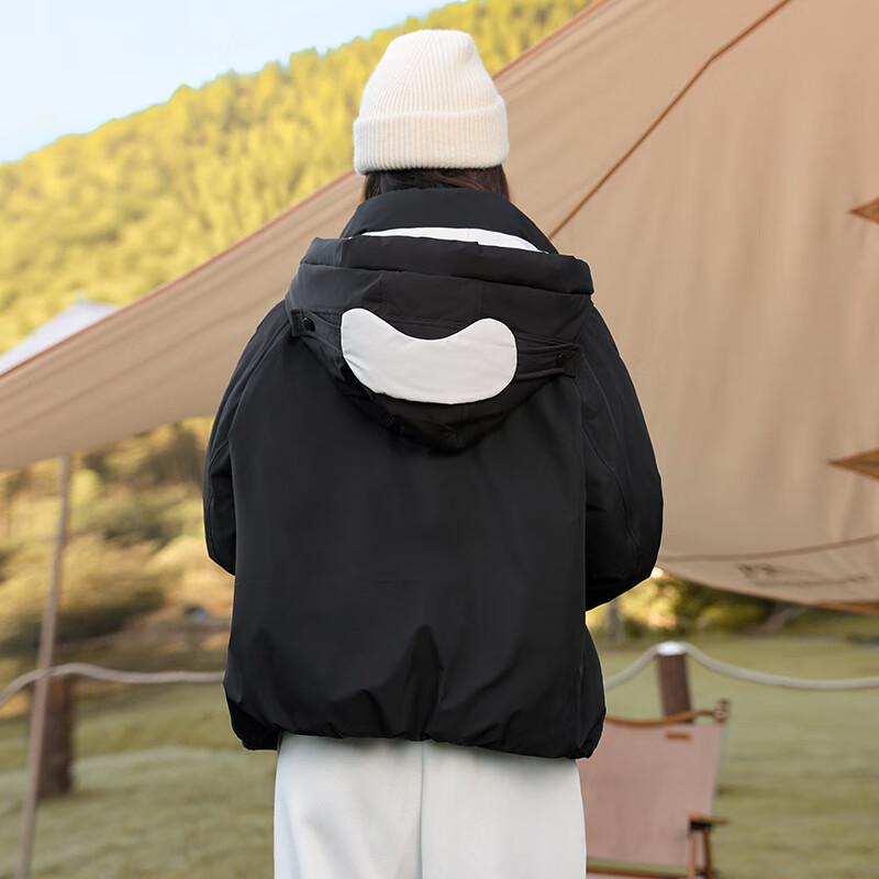 Xue Zhong Fei Women's Winter Short Hooded 90% Duck Down Parka Coat