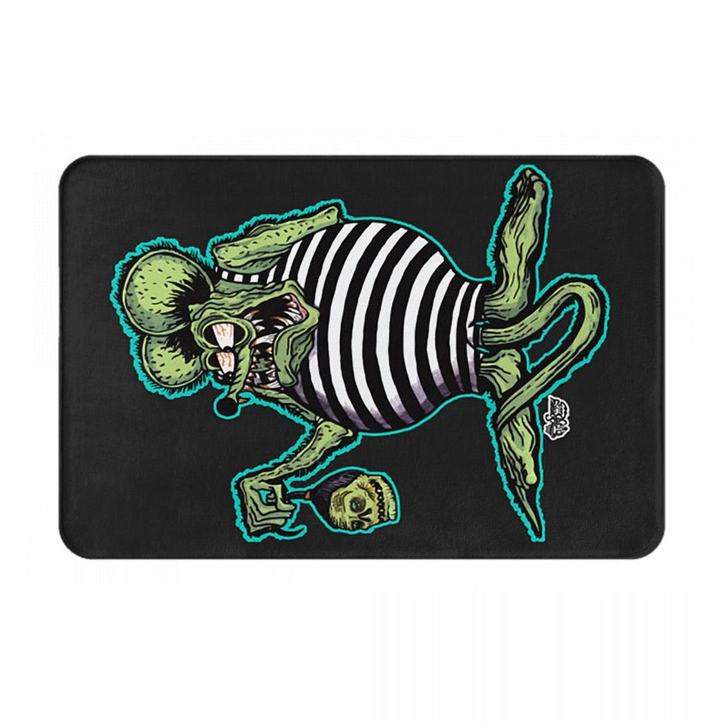 Rat Fink Chest Buster Anti-slip Doormat Floor Mat Absorbent Mat Carpet Rug for Kitchen Entrance Home Living room Footpad Mats