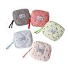 New Square Sanitary Napkin Storage Bag Large Capacity Cherry Print Mini Coin Purse Multifunctional Portable Lipstick Pouch