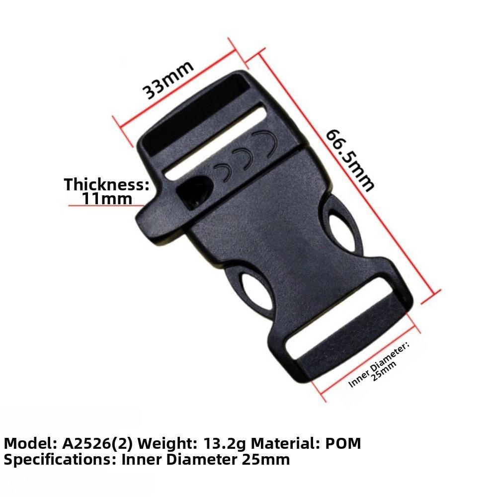 4pcs Black Side Release Buckle 14mm/15mm/16mm/20mm 550 Paracord Buckle New Bracelet Strap Buckle