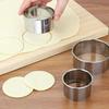 5pcs Round Biscuit Mold Stainless Steel Dumpling Skin Cutting Mould DIY Cake Pastry Baking Cutting Maker Tools Kitchen Gadgets