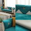 Lambswool Sofa Cushion Non-slip Leather Sofa Cover Cover Simple Winter Warm Thick Plush Cushion Cover Cloth
